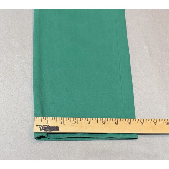 Polo Ralph Lauren Chino Pants Slim Fit Flat Front Green 100% Cotton Men's 33x32 - Picture 2 of 8